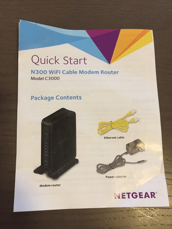 NETGEAR N300 WIFI cable Modem Router(Model C3000) 2