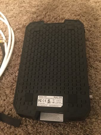 Zoom Cable modem/Router with respective Ethernet cables 2