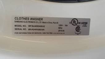 Washing machine SAMSUNG 7 kg / 3,6 cu.ft. 2