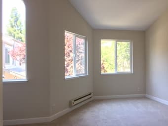 private bedroom and bathroom in townhome 1