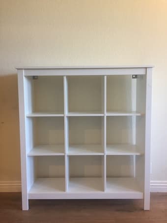 IKEA sofa, table, book case, shelf unit 2
