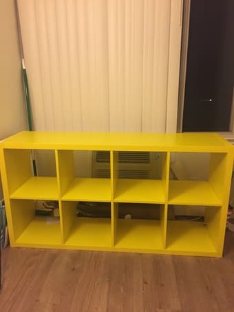 IKEA sofa, table, book case, shelf unit 3