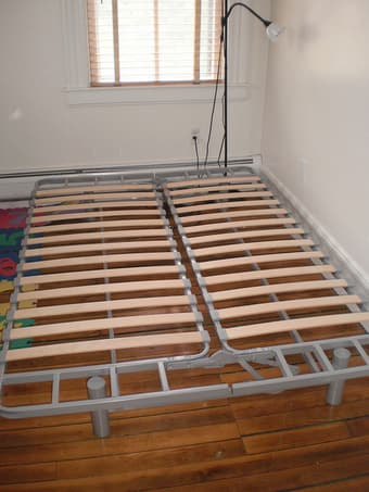 Futon bed frame for sale, used for full/queen bed 1