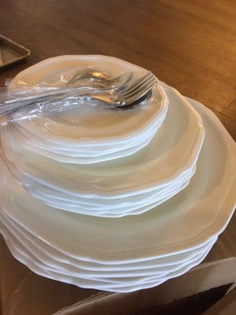 plates and cups and hair dryer 2