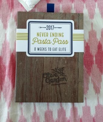 Olive Garden-Never Ending Pasta Pass-8 Weeks Unlimited all you can eat 2