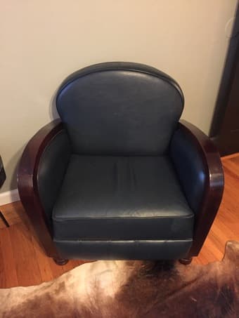 Blue accent chairs 1