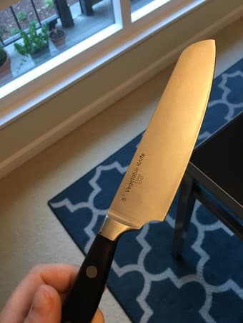 Knife set with wooden block 2