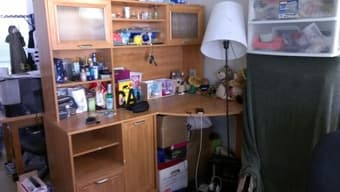 Moving sale (Corner desk, mouse, laptop bag, webcam, printer etc.) 1