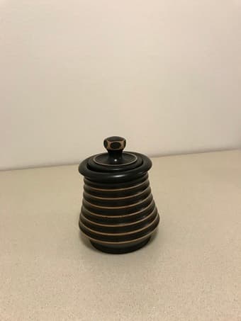 Wood jar 1
