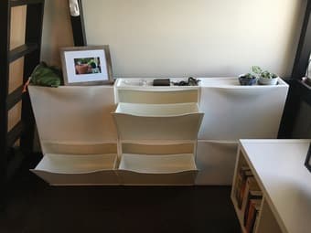 TRONES storage cabinets, white (IKEA) - $25 for 3 1