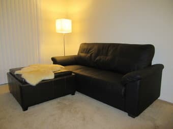 IKEA sofa (KNISLINGE) with extendnig footstool - $200 1