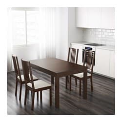 IKEA BJURSTA Extendable Table With 4 Chairs 2