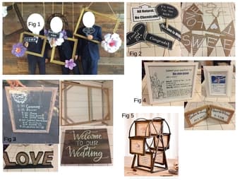 Wedding decorations (frames, flowers, lights, ect) 2