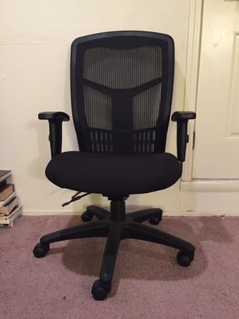 [Moving Sale] Lorell™ 86000 Series Executive Mesh High-Back Chair 1