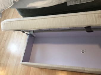 Beige Bench/Ottoman (IKEA Stocksund Bench) - Must Go by 10/26 2