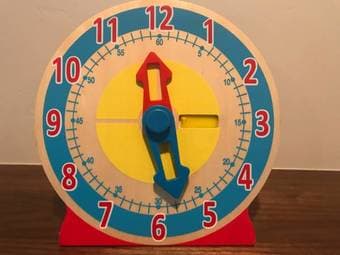 Melissa & Doug Teach Me Time clock 2