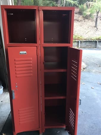 Pottery Barn Locker style Desk and Storage 1