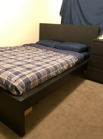 IKEA Malm Full Bed Frame + Mattress 1