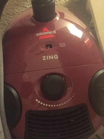 Like new, Bissell Zing Bagged Canister Vacuum, Purple, 4122 - Corded 1