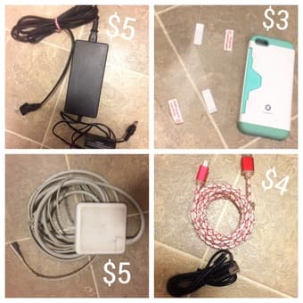 FS: Laptop charger, MICRO USB cords, iPhone 5s case+screen protector 1
