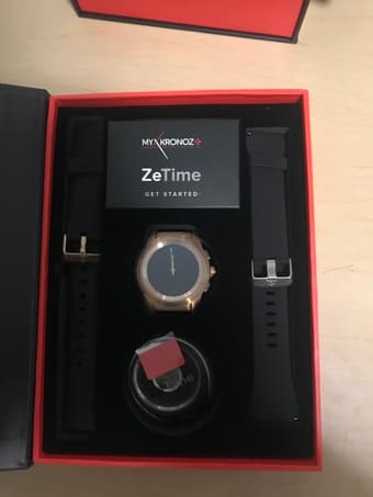 Rose-Gold ZeTime Smart Watch with Hands-Over Touch Screen 1