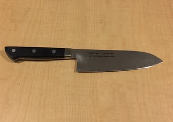 Stainless Santoku Knife for Sale, $25, includes Victorinox blade guard 1