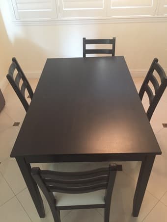 Ikea kitchen table and four chairs 1