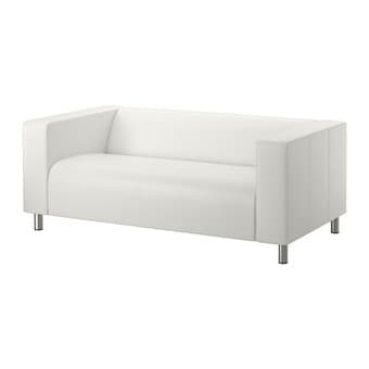White Loveseat Sofa 1