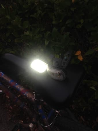 Bicycle for men or women.  Cool colors. Lights. Helmet. Lock 3