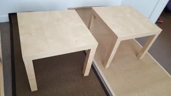 2 x IKEA coffee tables, 2 x $10 1