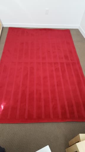 Large IKEA Herrup red rug, 7.7 x 5.3 ft (160 x 230 cm) 1