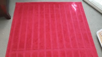 Large IKEA Herrup red rug, 7.7 x 5.3 ft (160 x 230 cm) 3