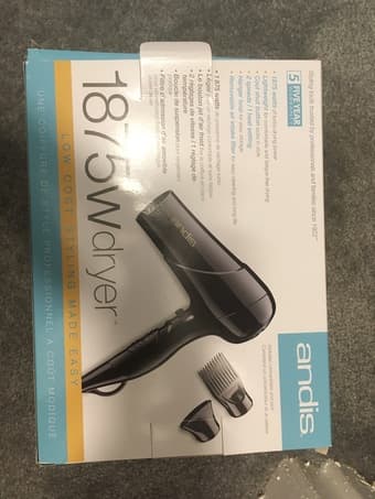 Lightweight Hair dryer Andis perfect conditions 2