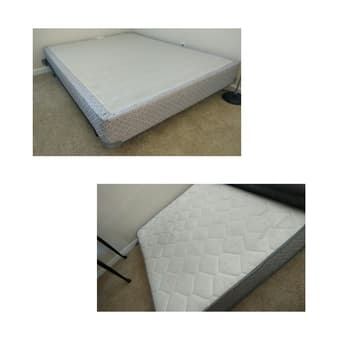 Reduced price - Queen size bed with mattress 1