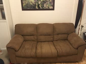 Comfortable brown sofa 2