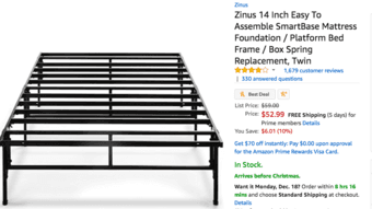 Twin Bed Frame 1