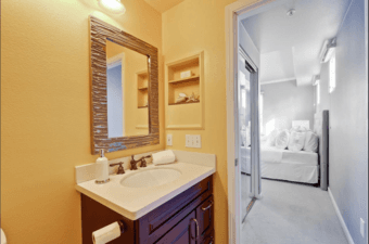 Private bedroom with Private bath in a 3b3b Mountain view condo 3