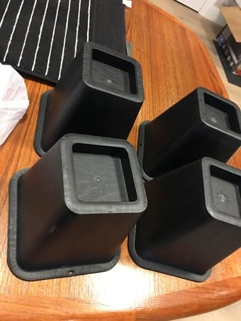 Bed risers - great to create more storage under the bed 1
