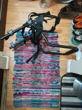 Trunk rack for 2 bikes 1