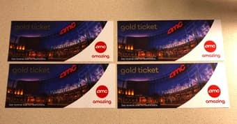 4 AMC gold tickets 1