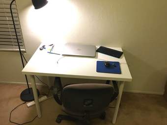 Computer Table and Chair in very good condition selling for $ 50 1