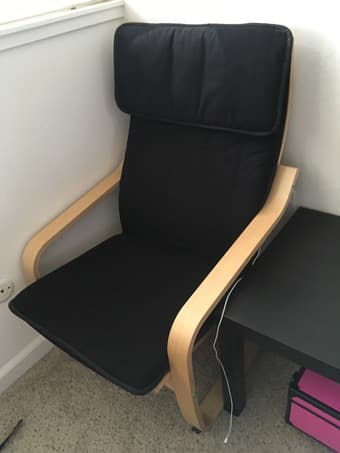 Poang Armchair, black in excellente conditions 1