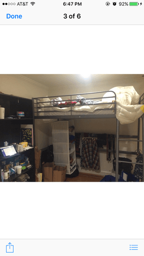 loft bed with mattress great condition 1