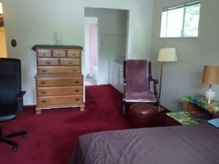 Furnished master bedroom with a private bathroom in Old Palo Alto 2