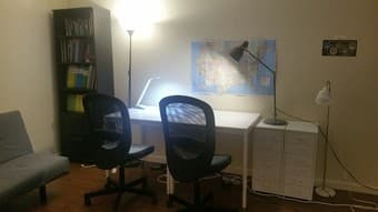 moving sale - bed, sofa, table, bookshelf, lights, chairs, and etc. 2
