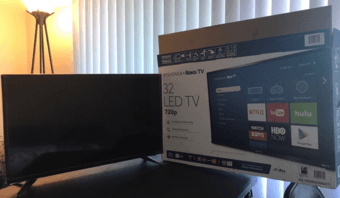 Insignia 32” – LED 720P Smart TV with  built-in Roku Smart Platform 3