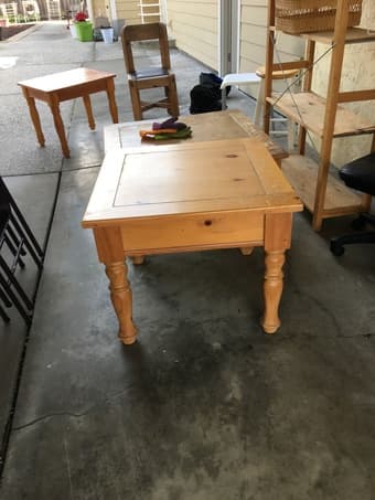 Solid wood side table 1
