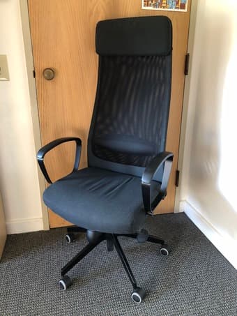 Ikea MARKUS swivel office chair, dark gray 1