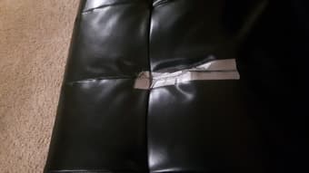 Long Black Soffa, extendable to bed 2