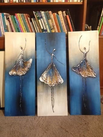 3 Paintings - On Canvas OBO 1